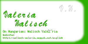 valeria walisch business card